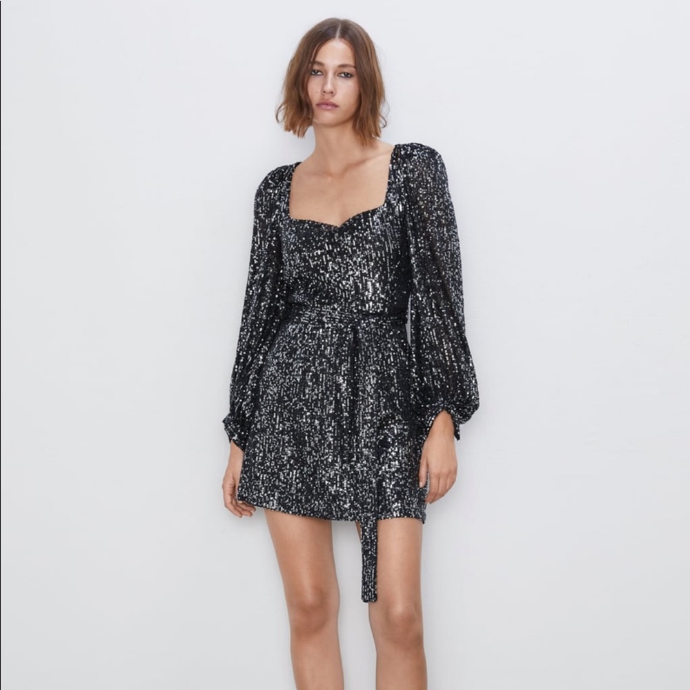 Zara Sequin Mini Dress